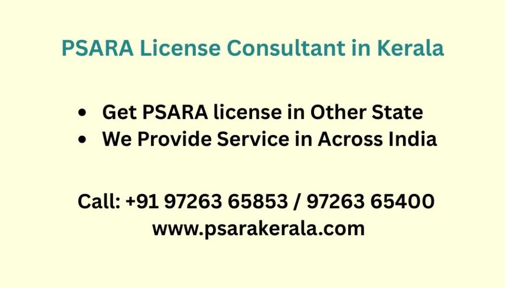 PSARA License Setup in Other State